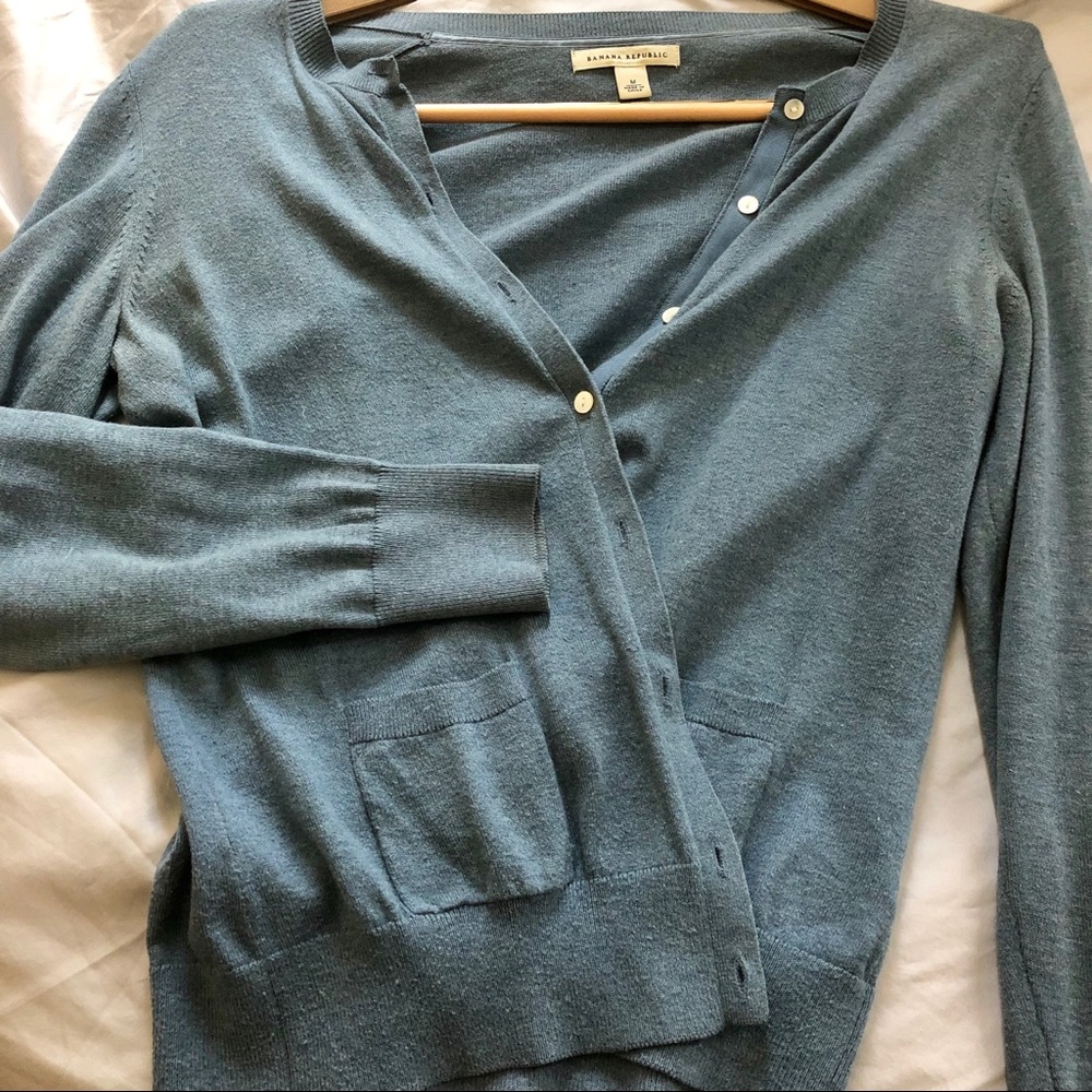 Banana Republic Blue Cardigan